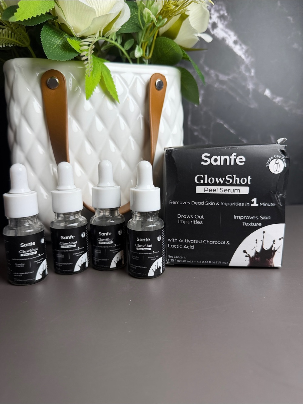 GlowShot Peel Serum – Black Charcoal Skin Peel